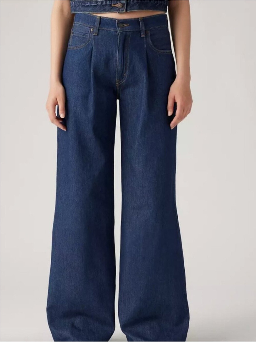 Levi's Baggy Dad Wide-Leg Indigo Blue  Jeans Size 24